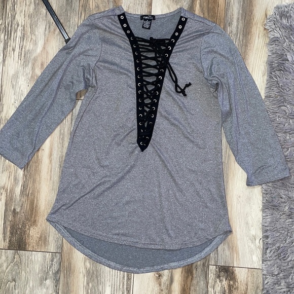 Rue21 Tops - Lace up blouse